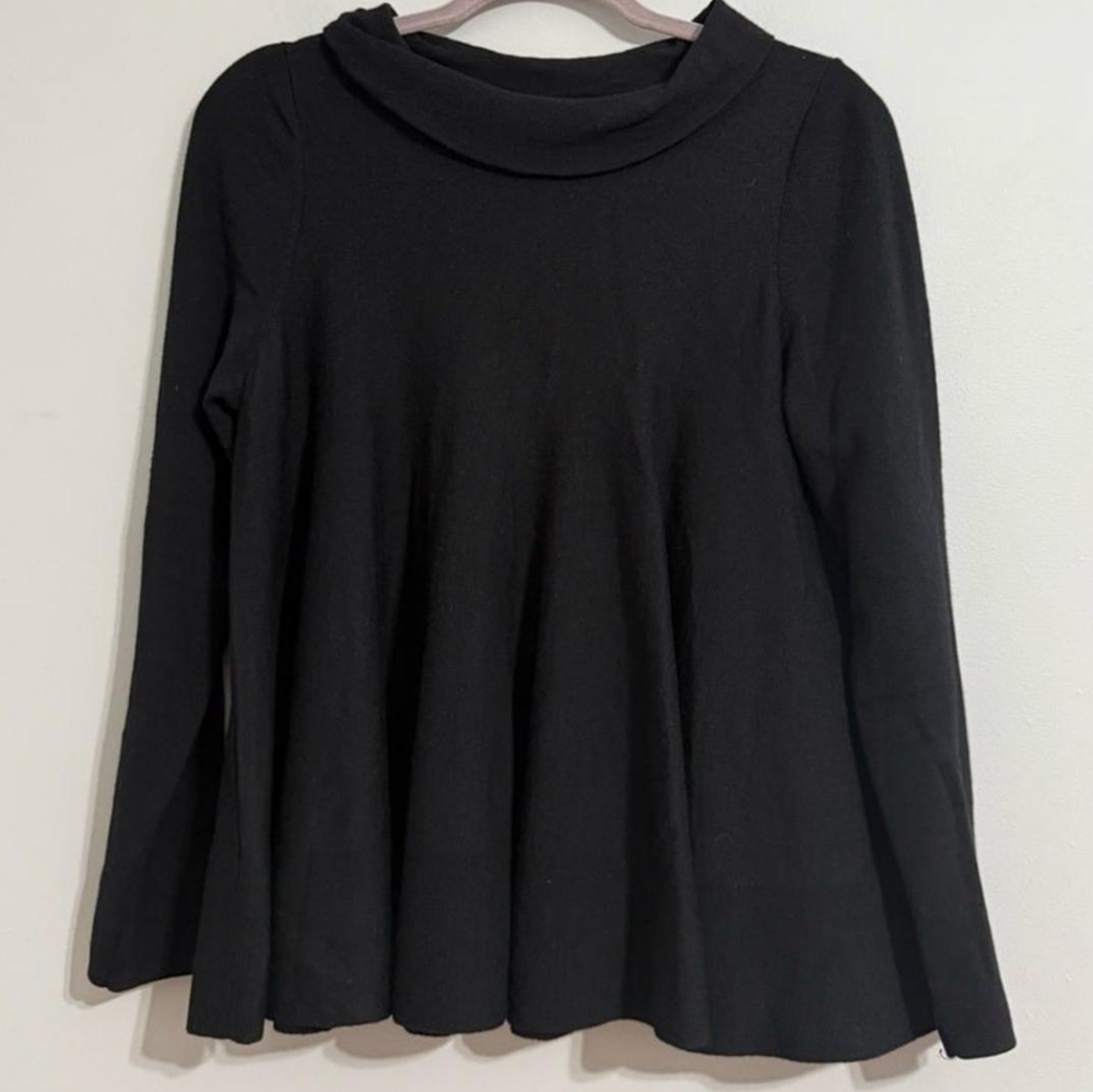 COS Wool A-line Cowl Neckline Voluminous Pleats Sweater